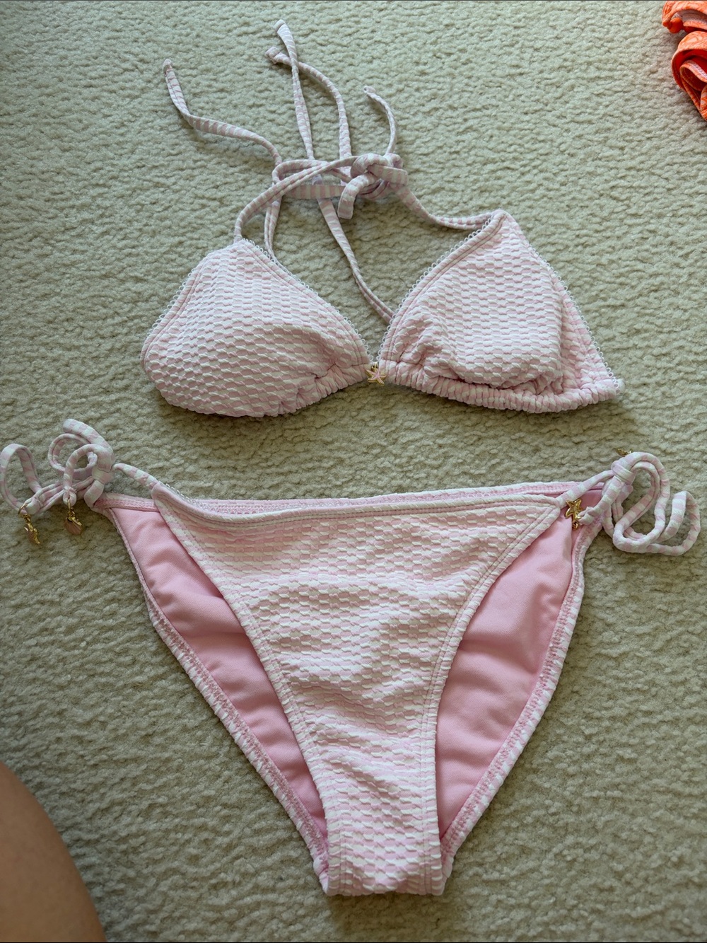 Wild Fable Pale Pink Bikini Top and Bottom Set